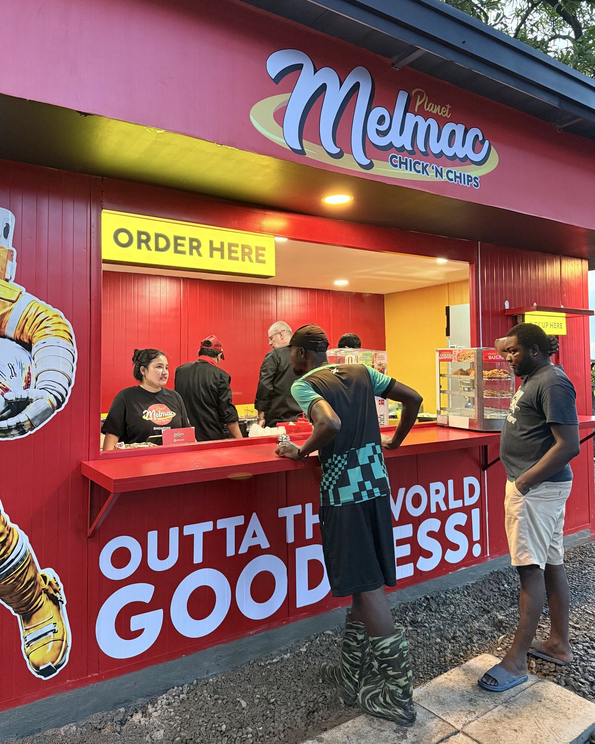 Customers ordering at the Planet Melmac counter at Villar City